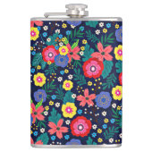 Flasques Fleurs Décoratives Et Feuille Motif-48675 (Devant)