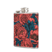 Flasques Fleurs et moisissures de pivoines rouges (Gauche)
