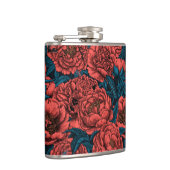 Flasques Fleurs et moisissures de pivoines rouges (Droite)