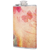 Flasques Fleurs Et Papillons Aquarelle, Bouche (Gauche)