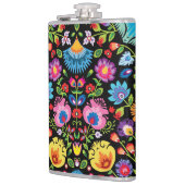 Flasques Fleurs folkloriques Wycinanki noir  (Gauche)