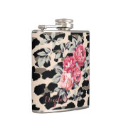 Flasques Fleurs Modernes Sur Personnalisé Empreinte de léop (Droite)