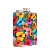 Flasques Fleurs multicolores florales Motif-36355 (Droite)