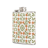 Flasques Fleurs orange, Motif Floral, Verdure, Boho (Gauche)
