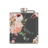 Flasques Fleurs Pastel Modernes & Cadeau Personnalisé Kraft (Dos)