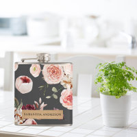 Fleurs Pastel Modernes & Cadeau Personnalisé Kraft