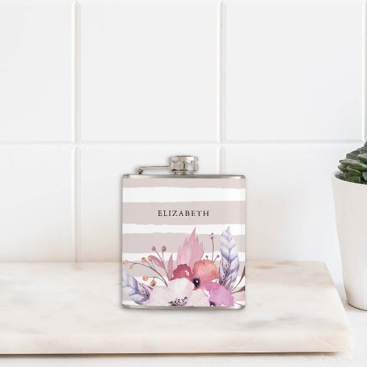 Flasques Fleurs & Rayures