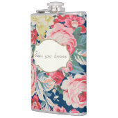 Flasques Fleurs romantiques adorables - Message de motivati (Gauche)