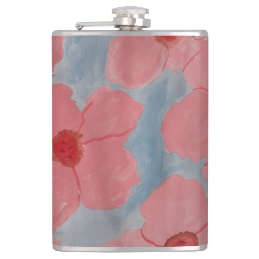 Flasques Fleurs rose bonbon (Devant)