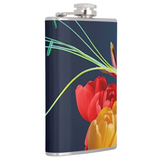 Flasques Fleurs roses-17250 (Droite)