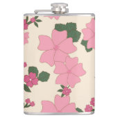 Flasques Fleurs Roses, Motif Floral, Motif De Fleurs (Devant)