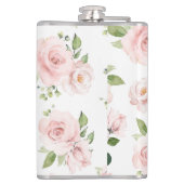 Flasques Fleurs roses, Roses roses, Fleurs Aquarelles (Dos)