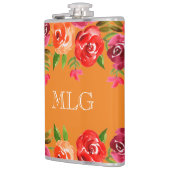 Flasques Fleurs roses rouges orange (Gauche)