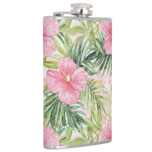 Flasques Fleurs roses tropicales (Droite)