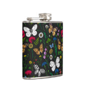 Flasques Fleurs sauvages et papillons sur le noir (Droite)