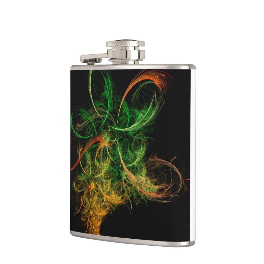 Flasques Fleurs spatiales d'art abstraites (Gauche)