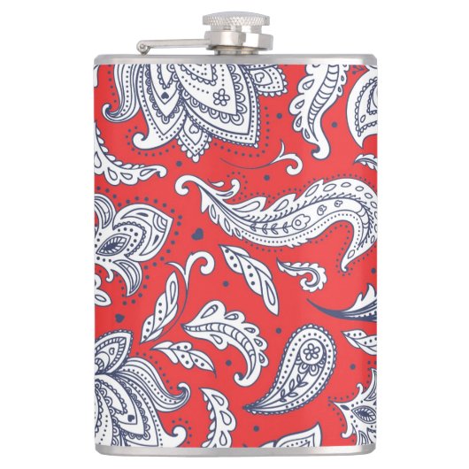 Flasques Fleurs vintages rouges mignons motif (Devant)