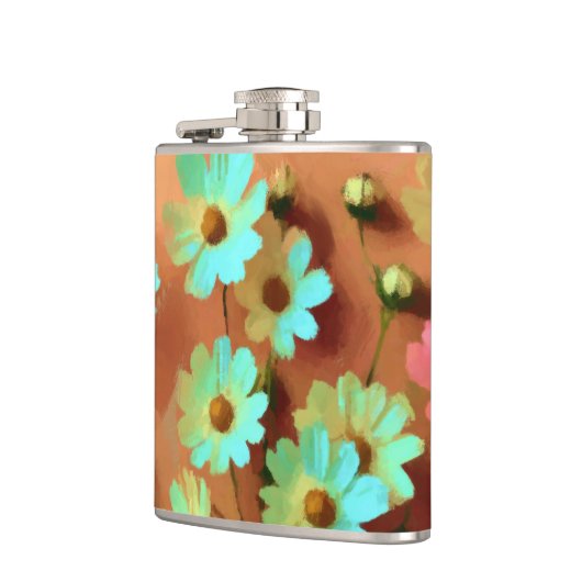 Flasques Fleurs Zinnia Elegans (Gauche)