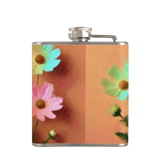 Flasques Fleurs Zinnia Elegans (Dos)