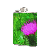 Flasques Flodmans Thistle Purple Fleur sauvage Abstrait (Gauche)