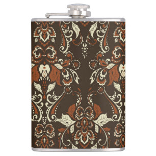 Flasques Floral baroque : Papier peint Vintage classique