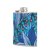Flasques Floral bleu ancien Boho moderne (Gauche)