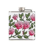 Flasques Floral élégant et monogramme (Dos)