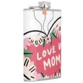 Flasques floral Heart "Love U. Mom" flask (Droite)