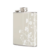 Flasques Floral japonais gris et blanc (Gauche)