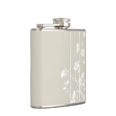 Flasques Floral japonais gris et blanc (Droite)