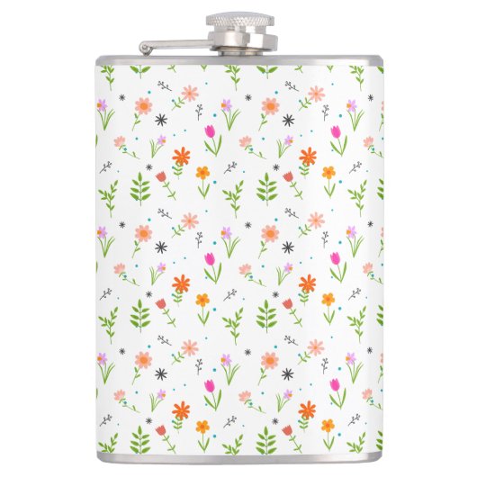 Flasques Floral Joli Fleurs Motif (Devant)