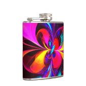 Flasques Floral moderne Art Abstrait Rouge Bleu Motif #07 (Droite)