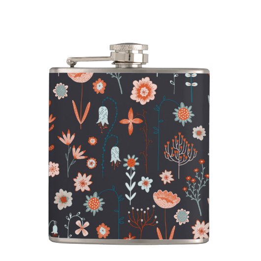 Flasques Floral moderne foncé (Devant)