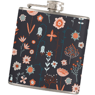 Flasques Floral moderne foncé