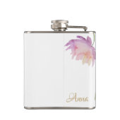 Flasques *~* Floral Peony Aquarelle Lavande rose Populaire (Dos)