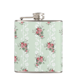 Flasques Floral rose Girly vintage