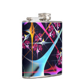 Flasques Floral rose moderne Art Abstrait Couleur Motif #01 (Droite)