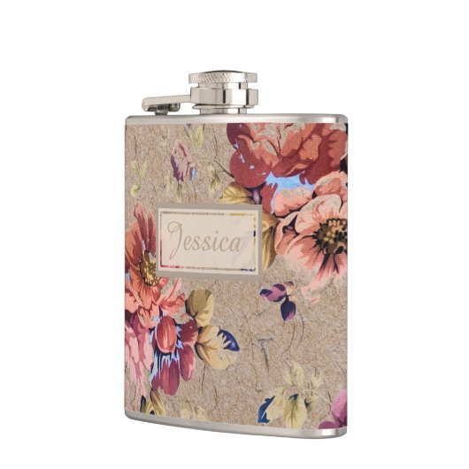 Flasques Floral rustique vintage (Gauche)