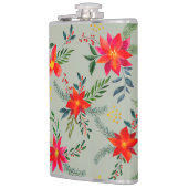 Flasques Flore de Noël Rouge Poinsettia (Gauche)