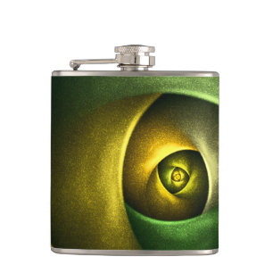 Flasques Flore verte Florale moderne Art Abstrait Motif #23