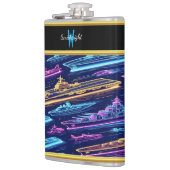 Flasques Flotte navale dynamique éclairée par des couleurs  (Gauche)