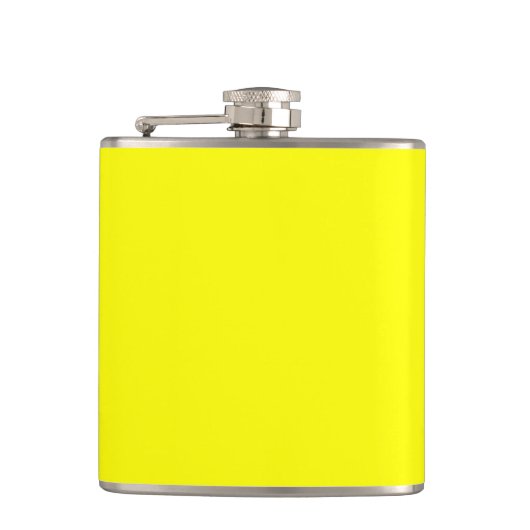 Flasques Fluo jaune vif, prêt à Customiser (Devant)