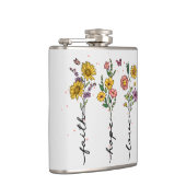 Flasques "Foi-Espoir-Amour" | Inspirant design floral (Droite)