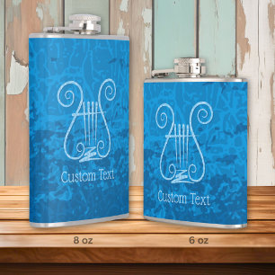 Flasques Fond de Lyre Bleue