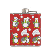 Flasques Fond de manchots de Noël (Dos)