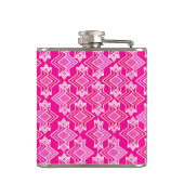 Flasques Fond d'écran Art Déco Motif, Fuchsia Pink (Dos)