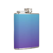 Flasques Fond dégradé simple bleu turquoise violet (Droite)