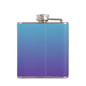 Flasques Fond dégradé simple bleu turquoise violet (Dos)