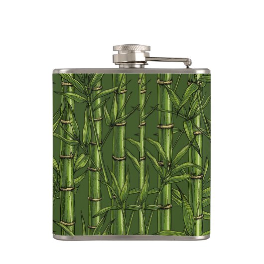 Flasques Forêt de bambou en vert (Dos)