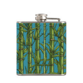 Flasques Forêt de bambou sur bleu (Dos)